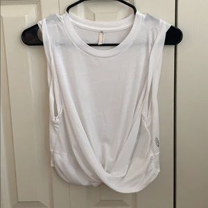Free People Crossed Crop Tank